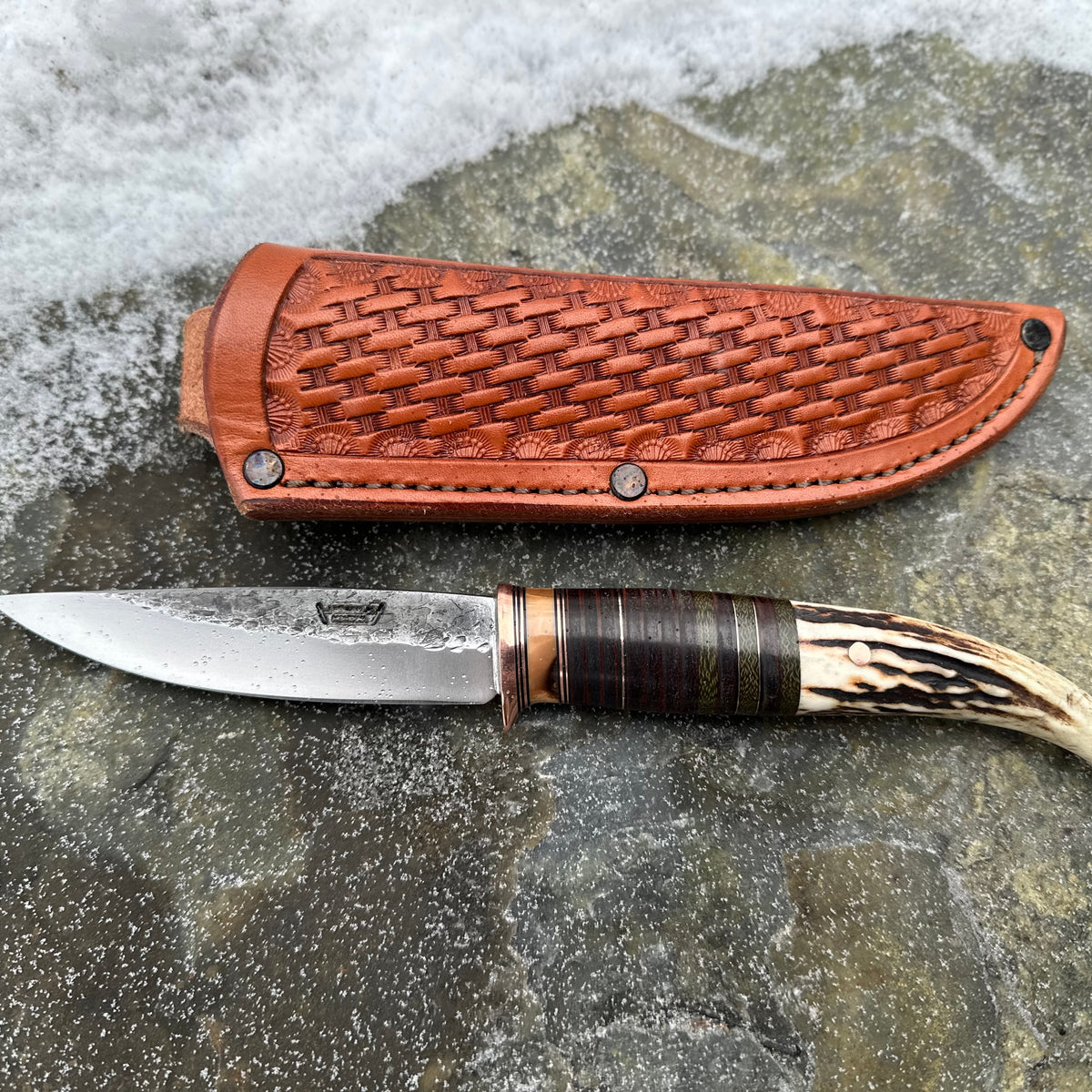 Sambar Antler Tip & Walrus Ivory Trout & Bird – Behring Made