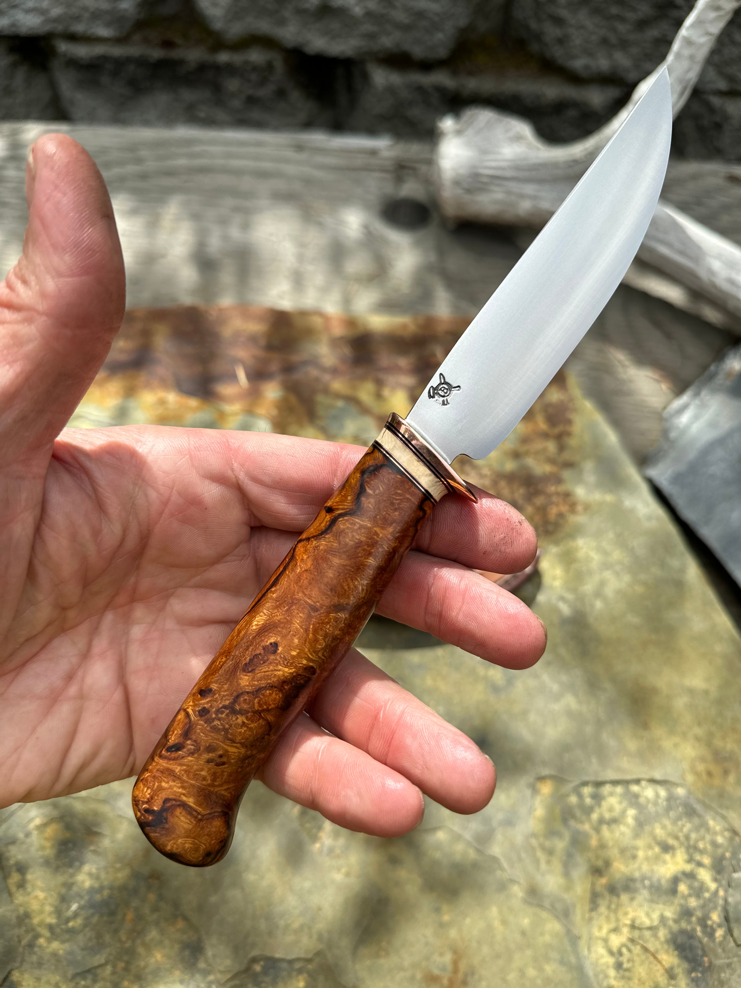 Ironwood & Mammoth Trout & Bird w/ Mudbone Elk Sheath – Behring Made