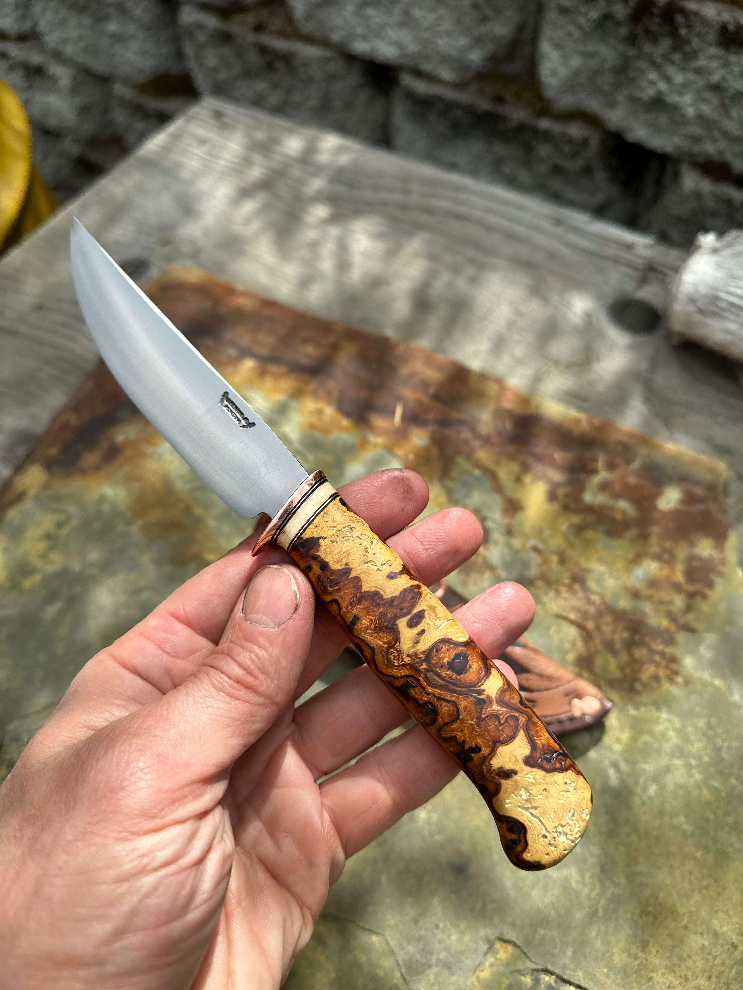 Ironwood & Mammoth Trout & Bird w/ Mudbone Elk Sheath – Behring Made
