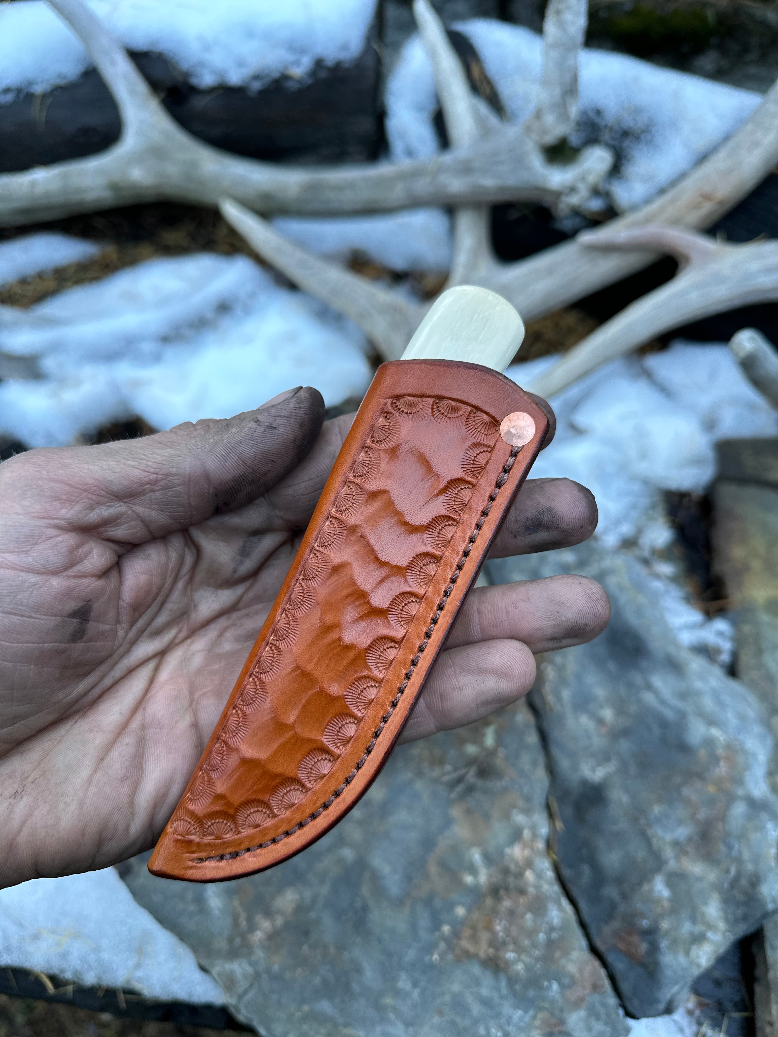 Mammoth Ivory 5th Pocket Knife – Behring Made
