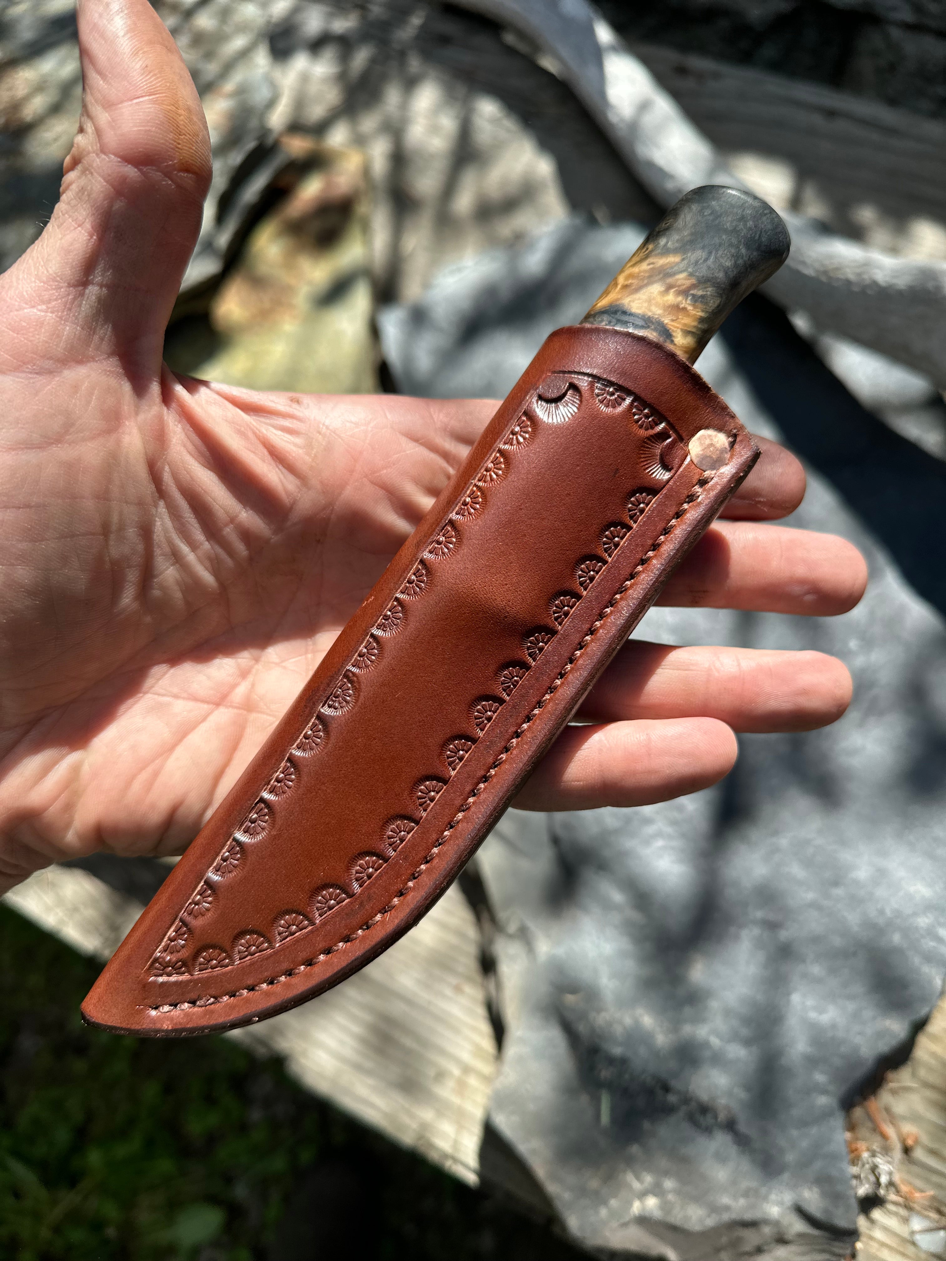 Buckeye Burl & Musk Ox XL Pocket Alaskan – Behring Made