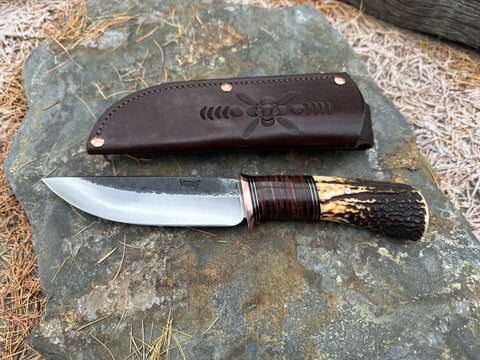 Scagel Style Red Stag Mission Knife