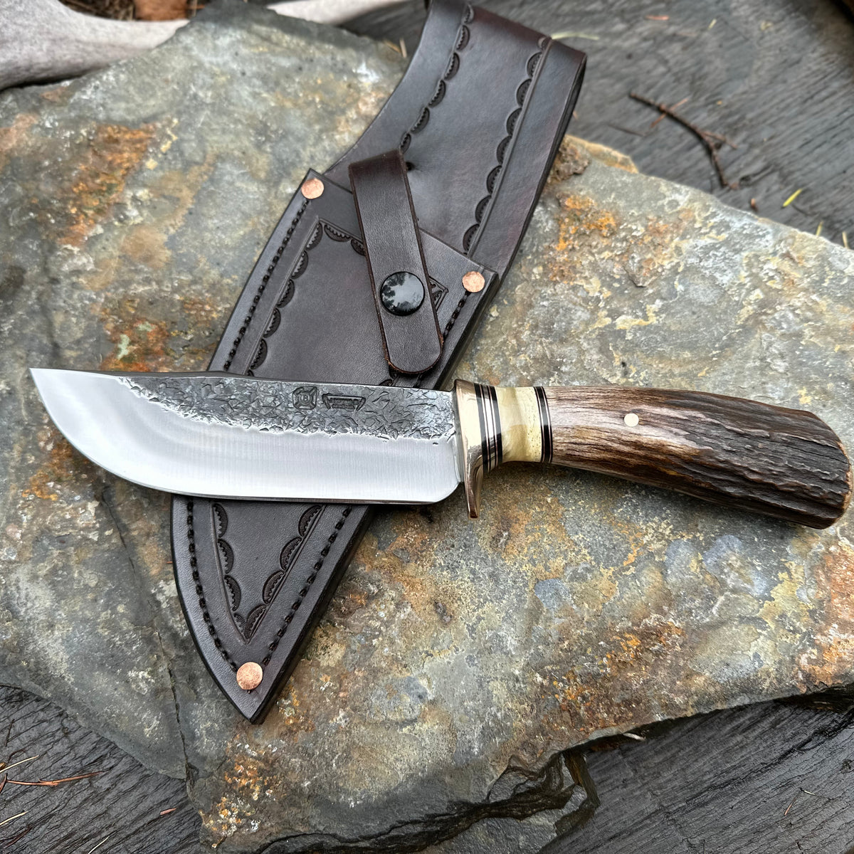 Shiras Moose & Musk Ox Clip Point Hunter – Behring Made