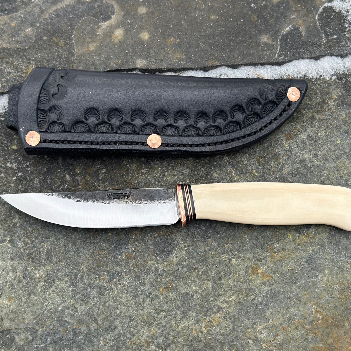 Mammoth Ivory Trout & Bird Behring Made