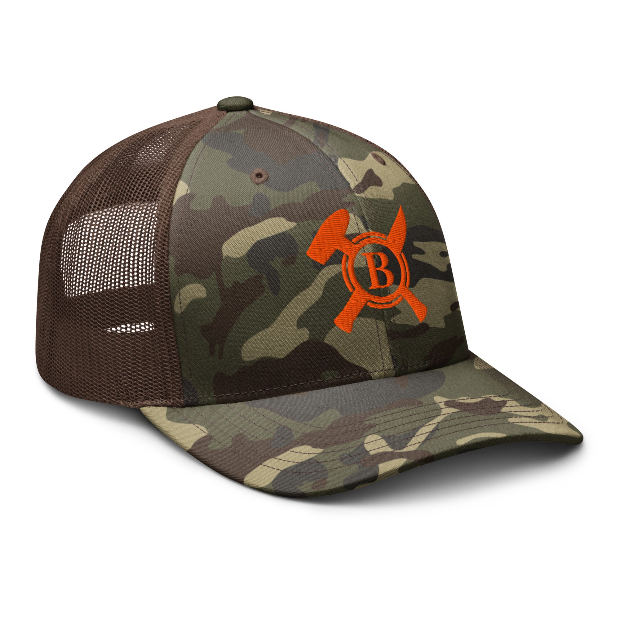 Camo Logo Trucker – Behring Made