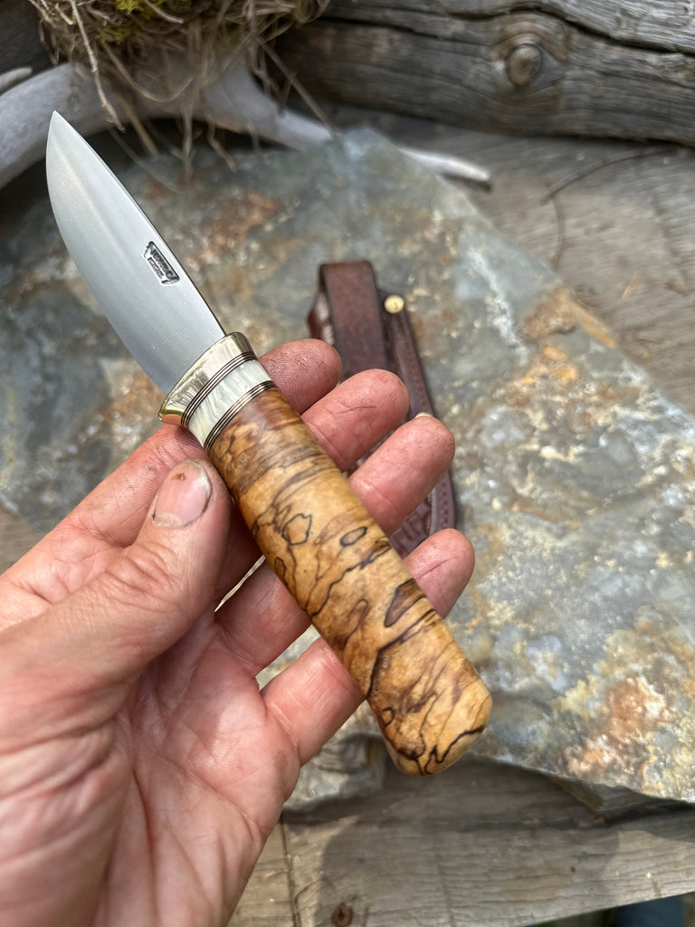 Spalted Maple Drop Point