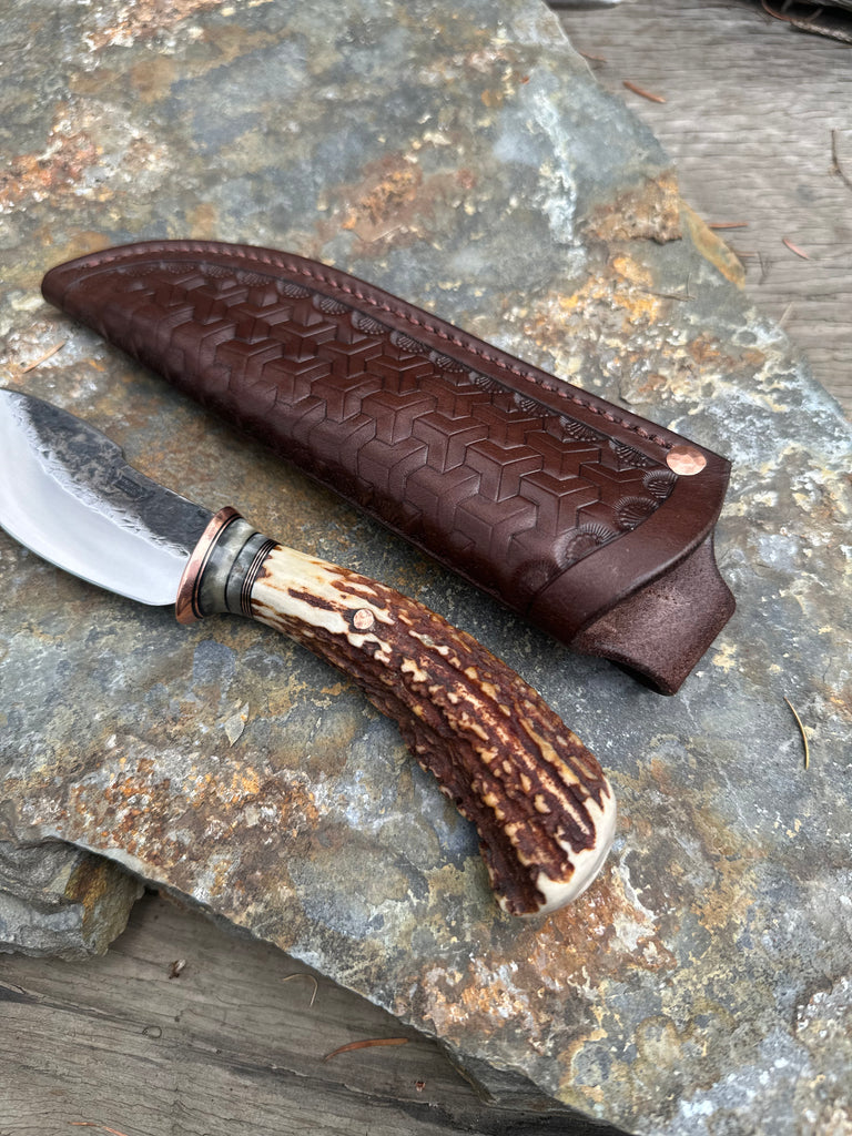 Sambar Stag & Ox Canoe Knife