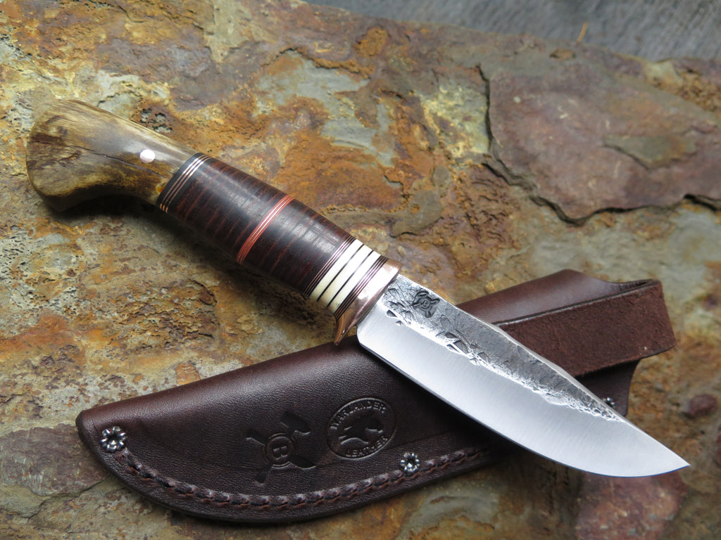 Shiras Moose, Mammoth and Horsehide Triple Clip Point