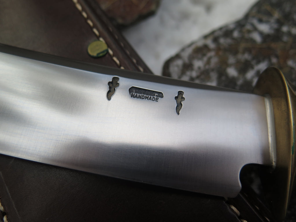 Michigan era "J. Behring Jr. Handmade" Scagel style Camp Knife