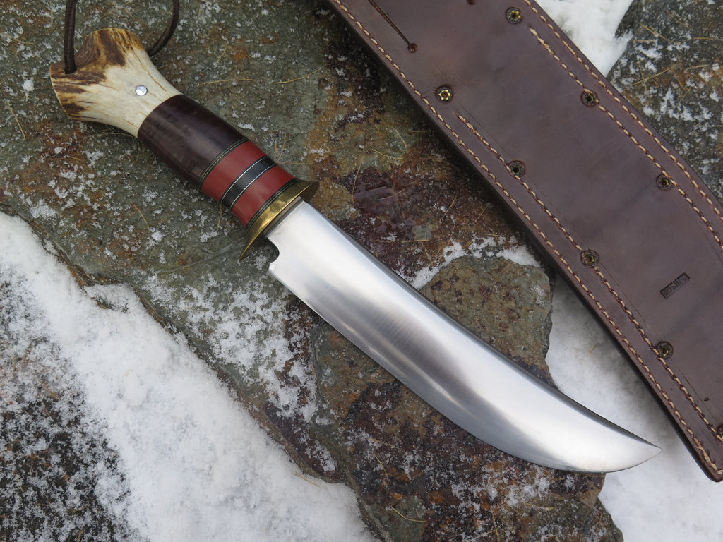 Michigan era "J. Behring Jr. Handmade" Scagel style Camp Knife