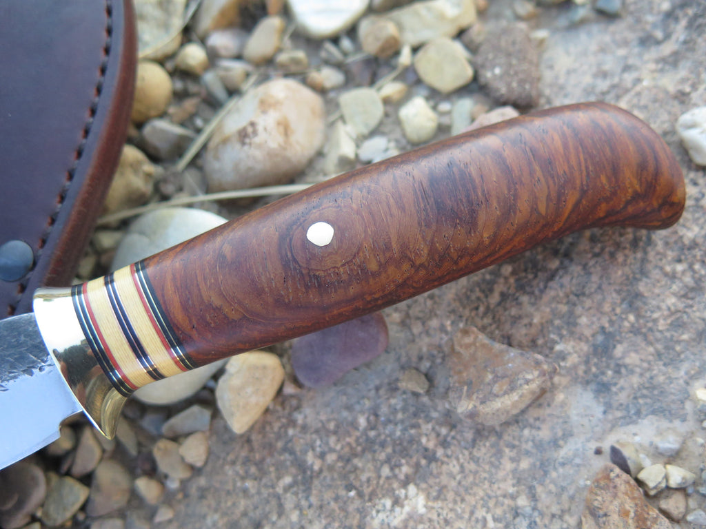 Cocobolo and Ivory Micarta Trout & Bird