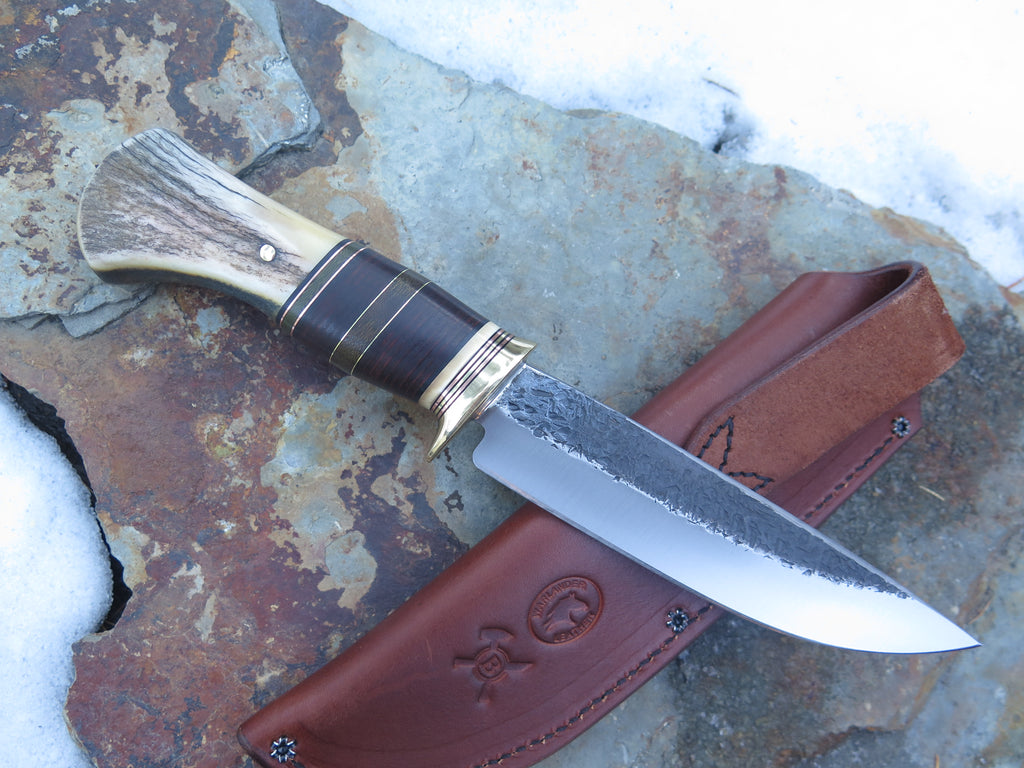 Shiras Moose, Horsehide and Ancient Mammoth Mission Knife