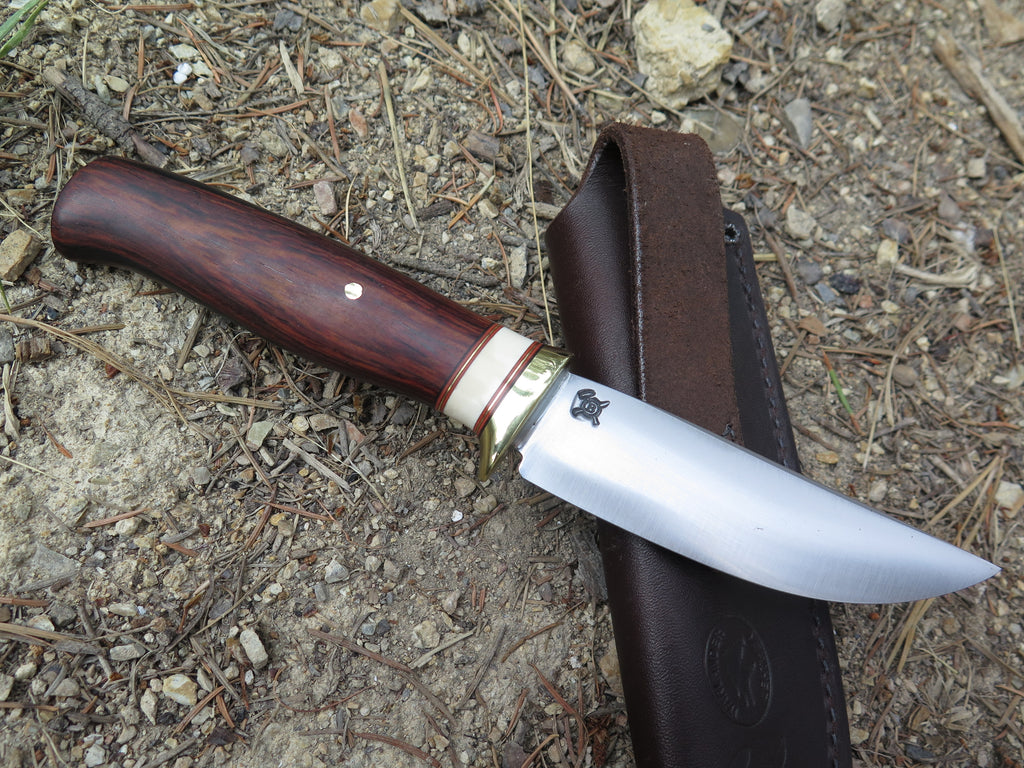 Cocobolo and  Fossil Walrus Trout & Bird