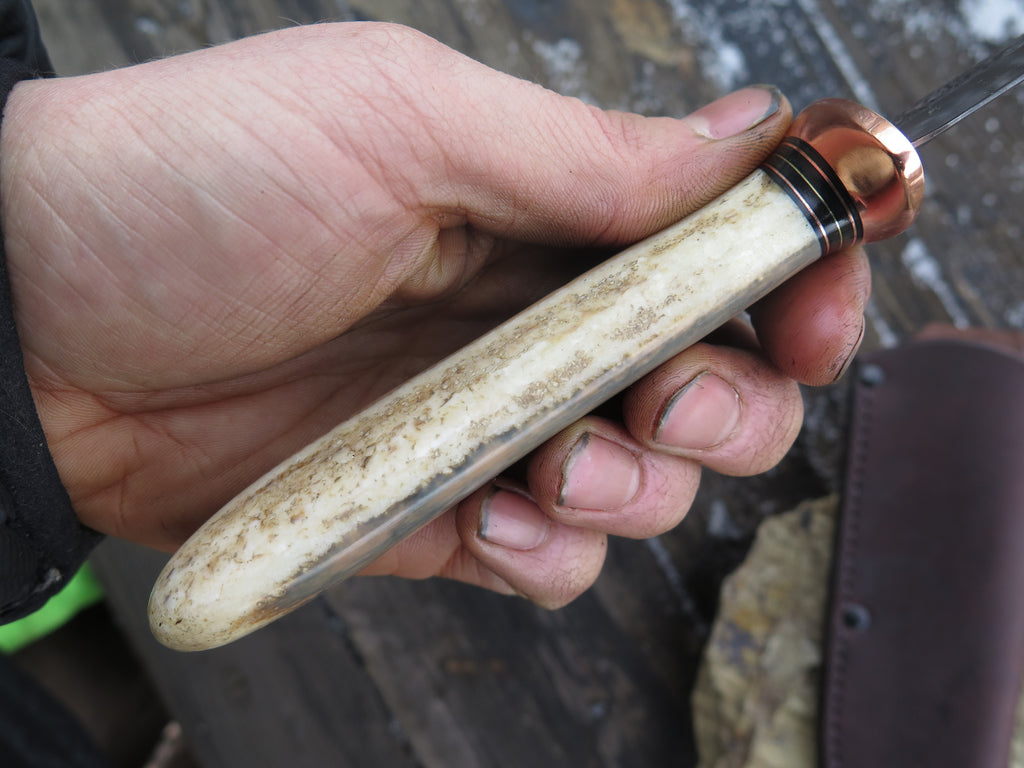 Fossil Walrus Ivory Drop Point