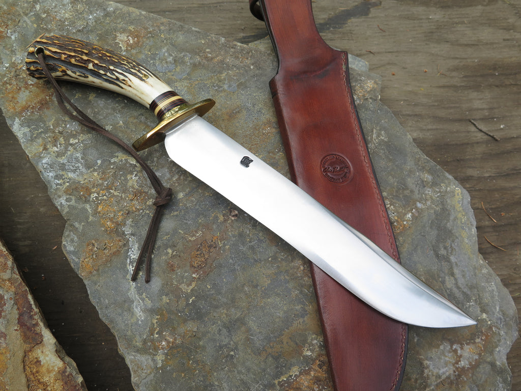 Premium Sambar Stag Recurve Camp Knife