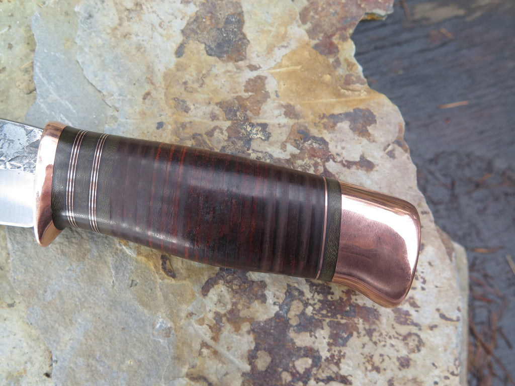 Copper and Horsehide Drop Point