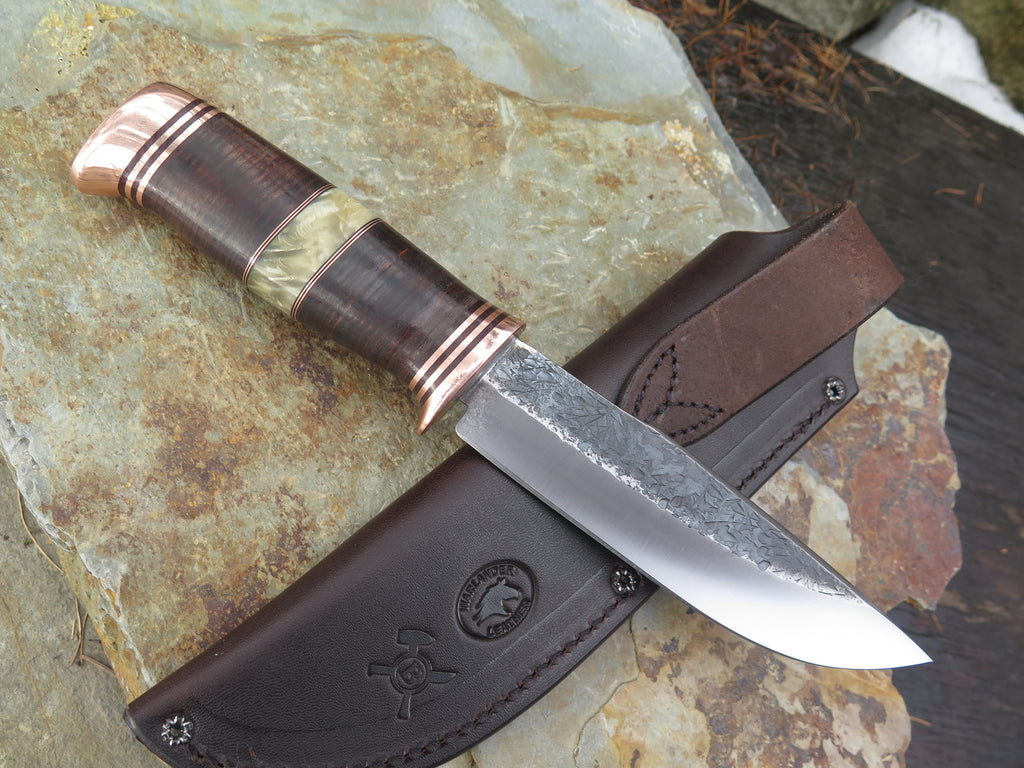 Horsehide, Copper and Musk Ox Boss Modified Drop Point