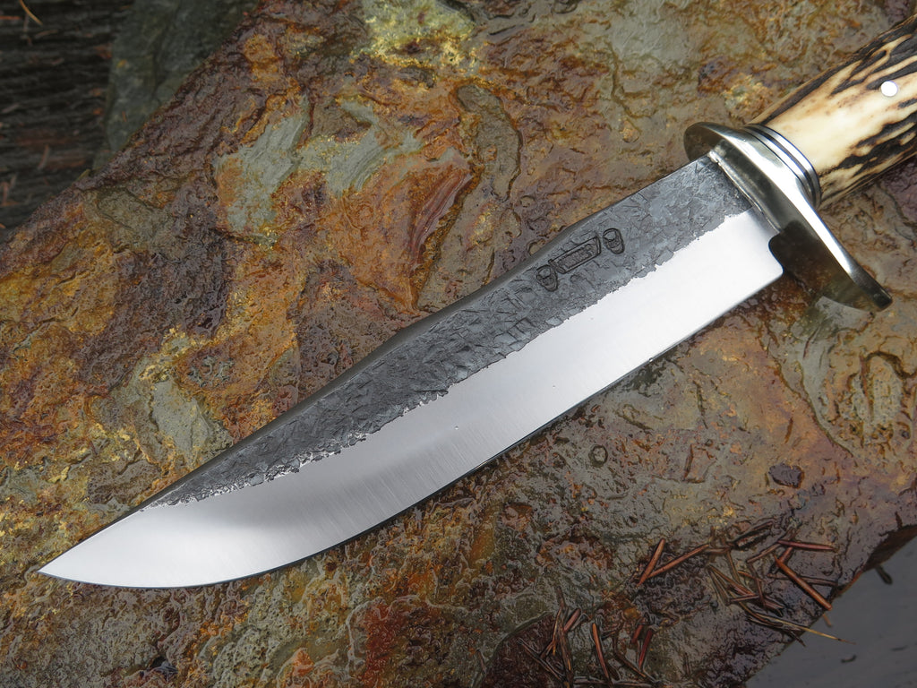 Premium Sambar Stag and Nickel Silver Camp Knife