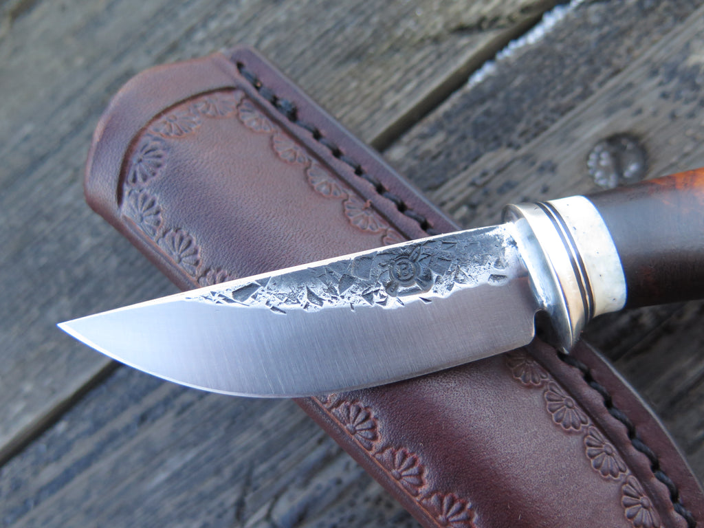 Premium Desert Ironwood & Walrus Pocket Knife