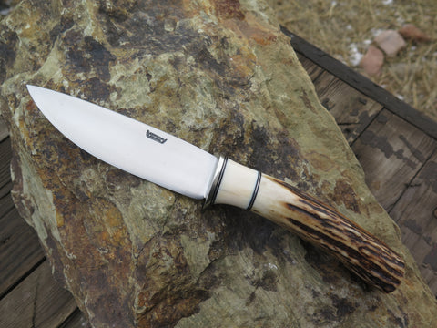 Premium Sambar Stag & Mammoth Stainless kitchen utility knife