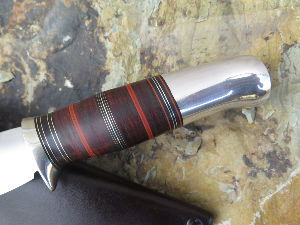 Horsehide and Aluminum Stainless Drop Point