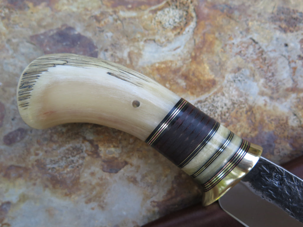 Premium Musk Ox and Horsehide Drop Point