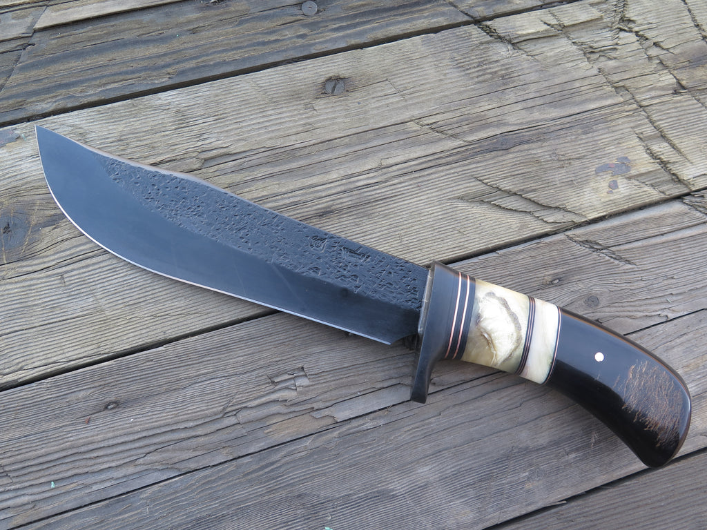 Buffalo, Musk Ox and Dall's Sheep Blued Recurve Bowie