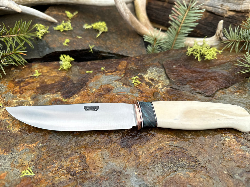 Mammoth and Blued Maple Steak Knives
