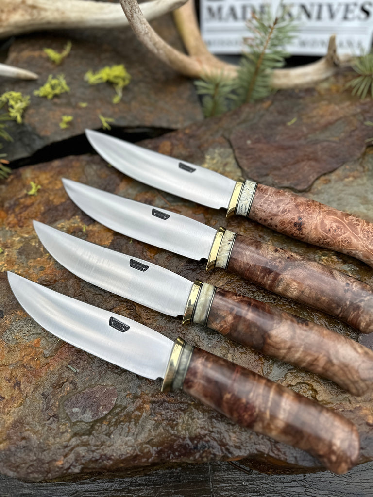 Maple and Musk Ox Steak Knives